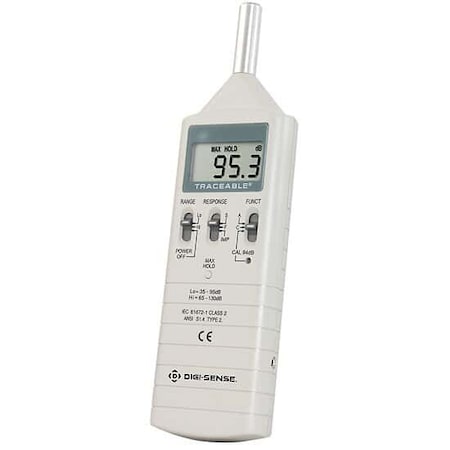Digi-Sense Traceable Sound Level Meter with Calibra 98767-13